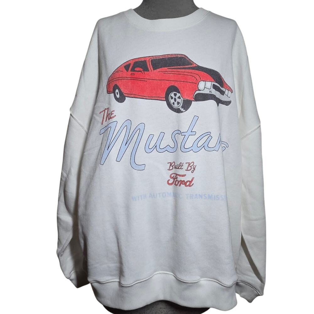 Ford Mustang Graphic Cotton Blend Sweatshirt Size XL
